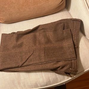 J Crew Wool Herringbone men’s Trousers (Brown) 32X32